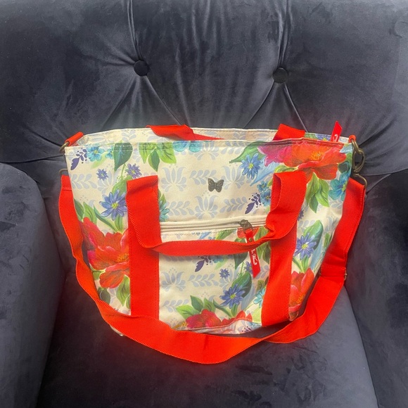 Pioneer Woman Spring Bouquet Lunch Tote / Lunchbox 🥪🍪 - Picture 2 of 8